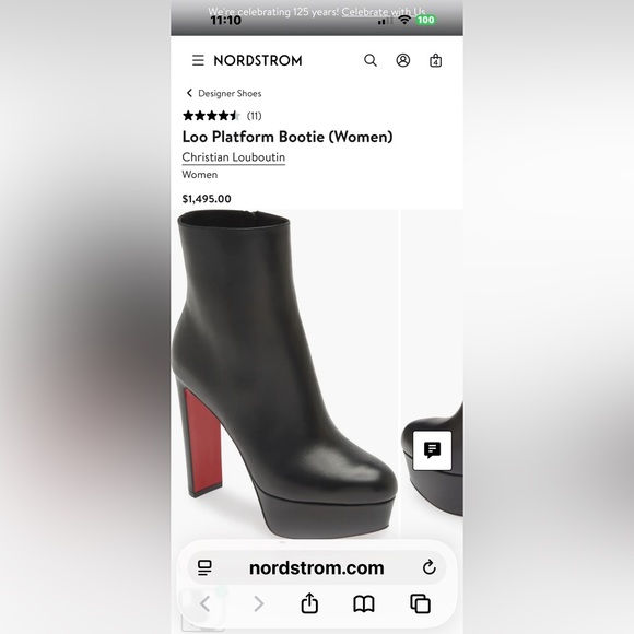 Christian Louboutin Black Ankle Boots